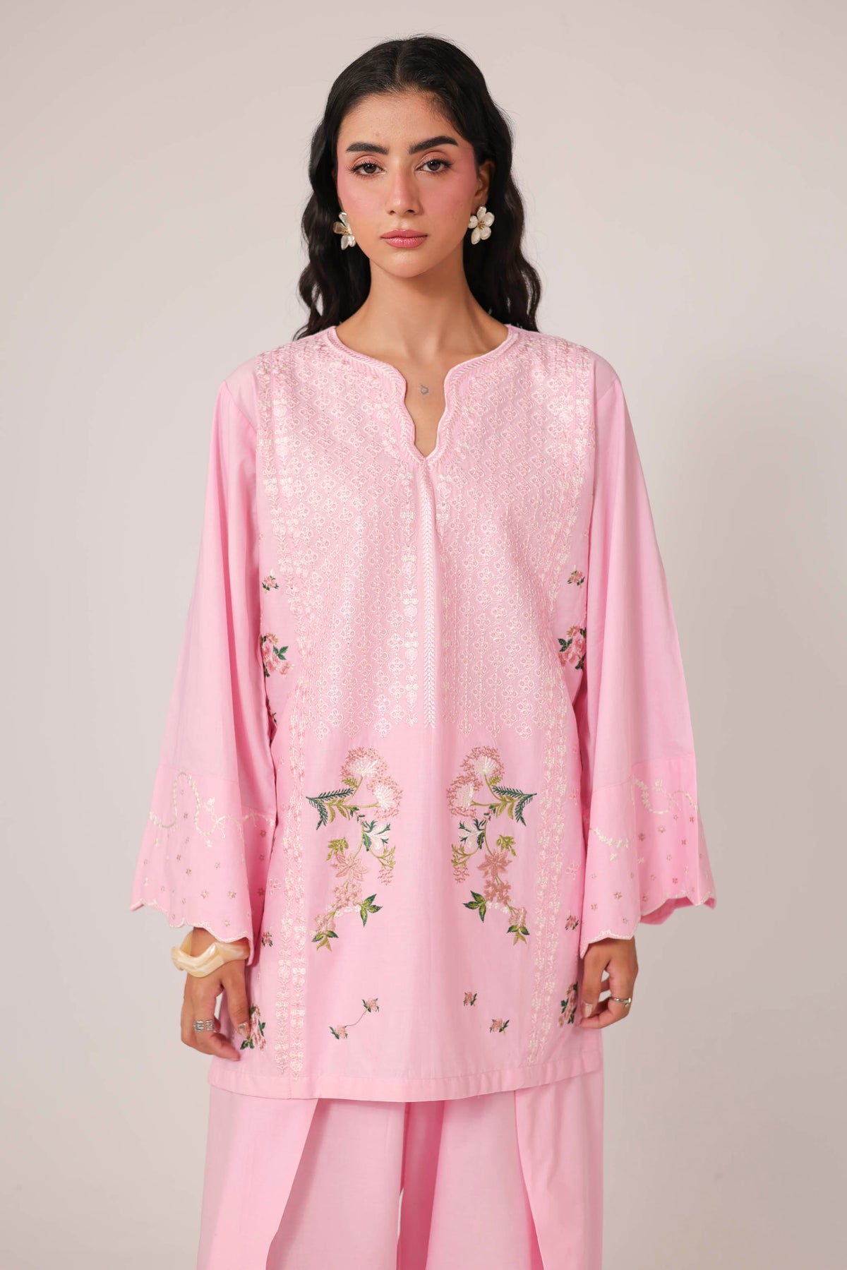 2PC Embroidered Pret- 1363