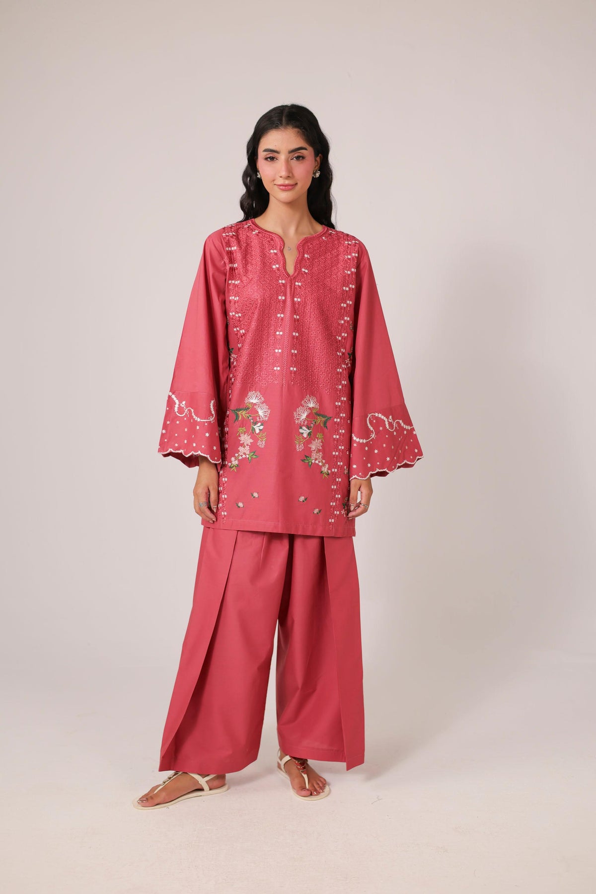 2PC Embroidered Pret  - 1380
