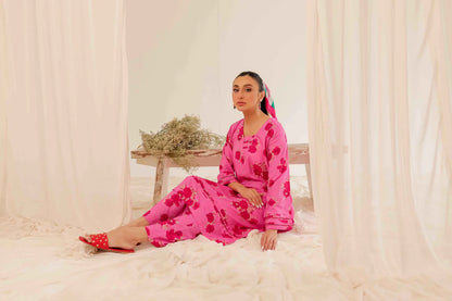 pink linen dress eastern wear 