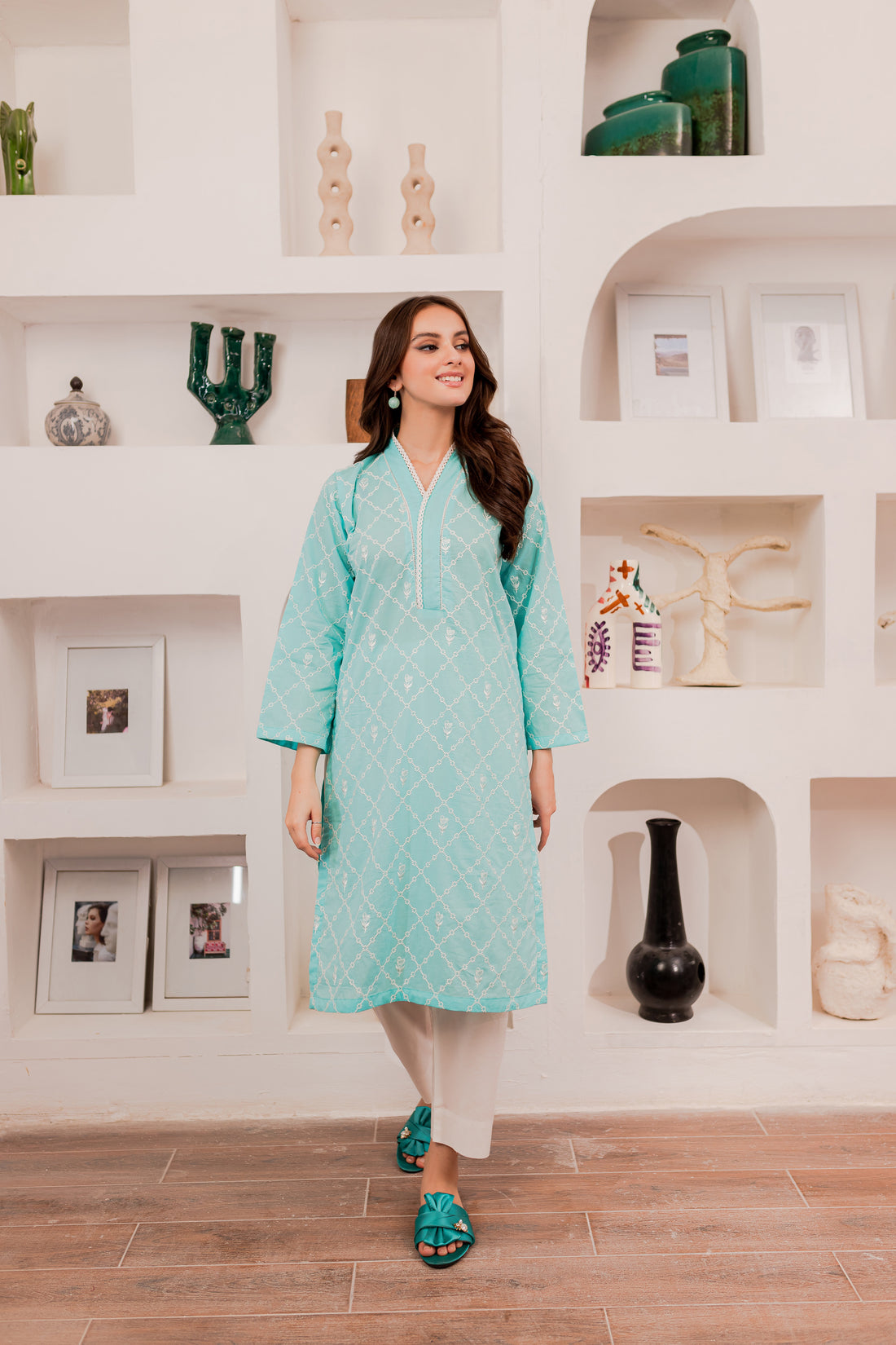 Embroidered Kurta- OF04