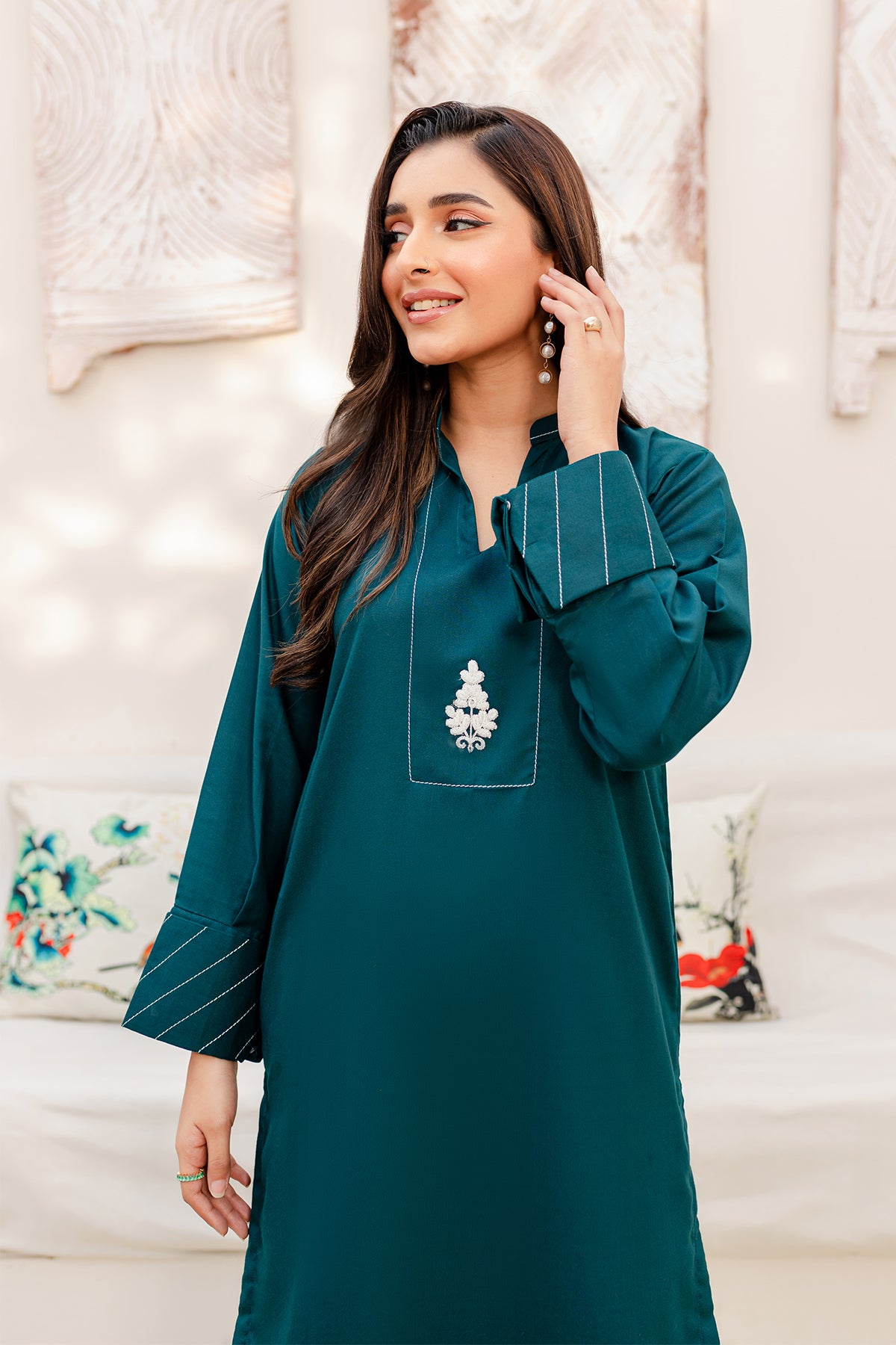 Embroidered 2PC Dress - TG23