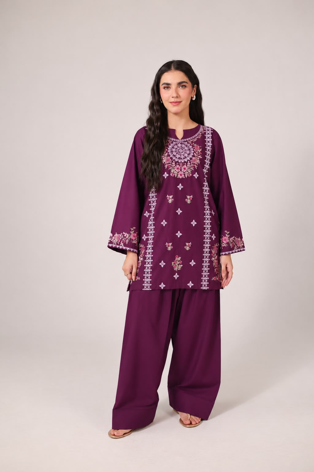 2PC Embroidered Pret - 1255