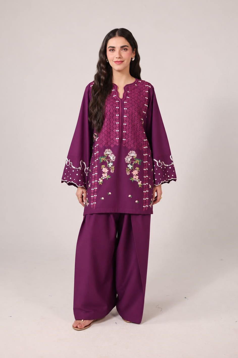 2PC Embroidered Pret - 1379