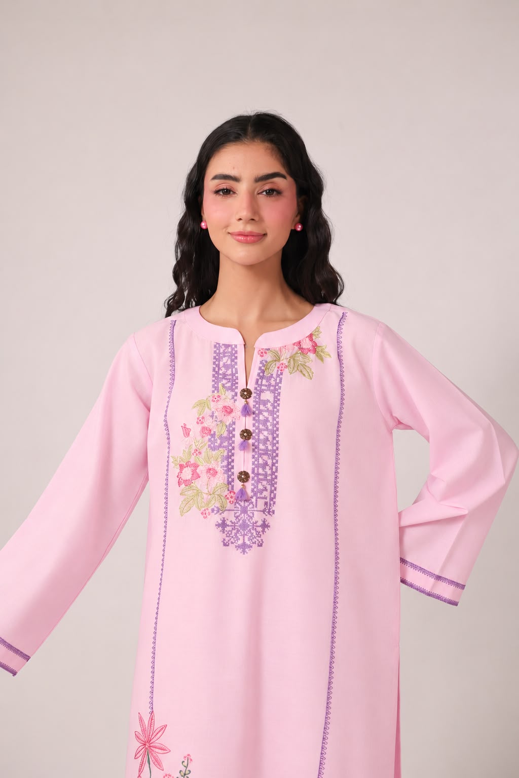 2PC Embroidered Pret - 1364