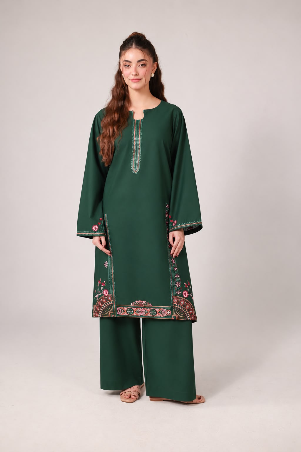 2PC Embroidered Pret - 1317