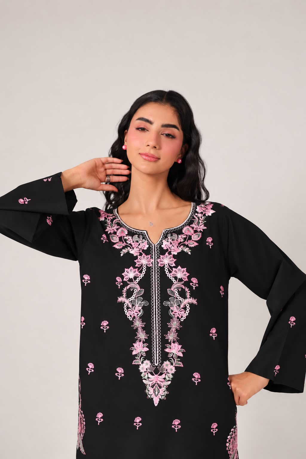 2PC Embroidered Pret - 1254