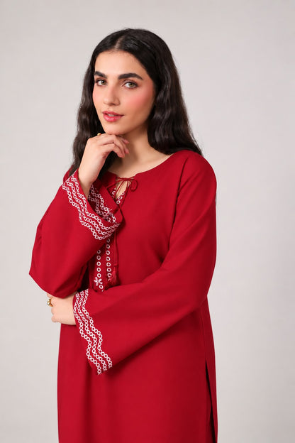 2PC Embroidered Pret- 1267