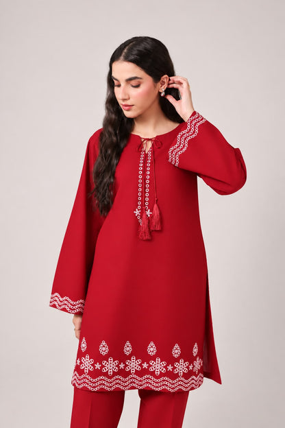2PC Embroidered Pret- 1267