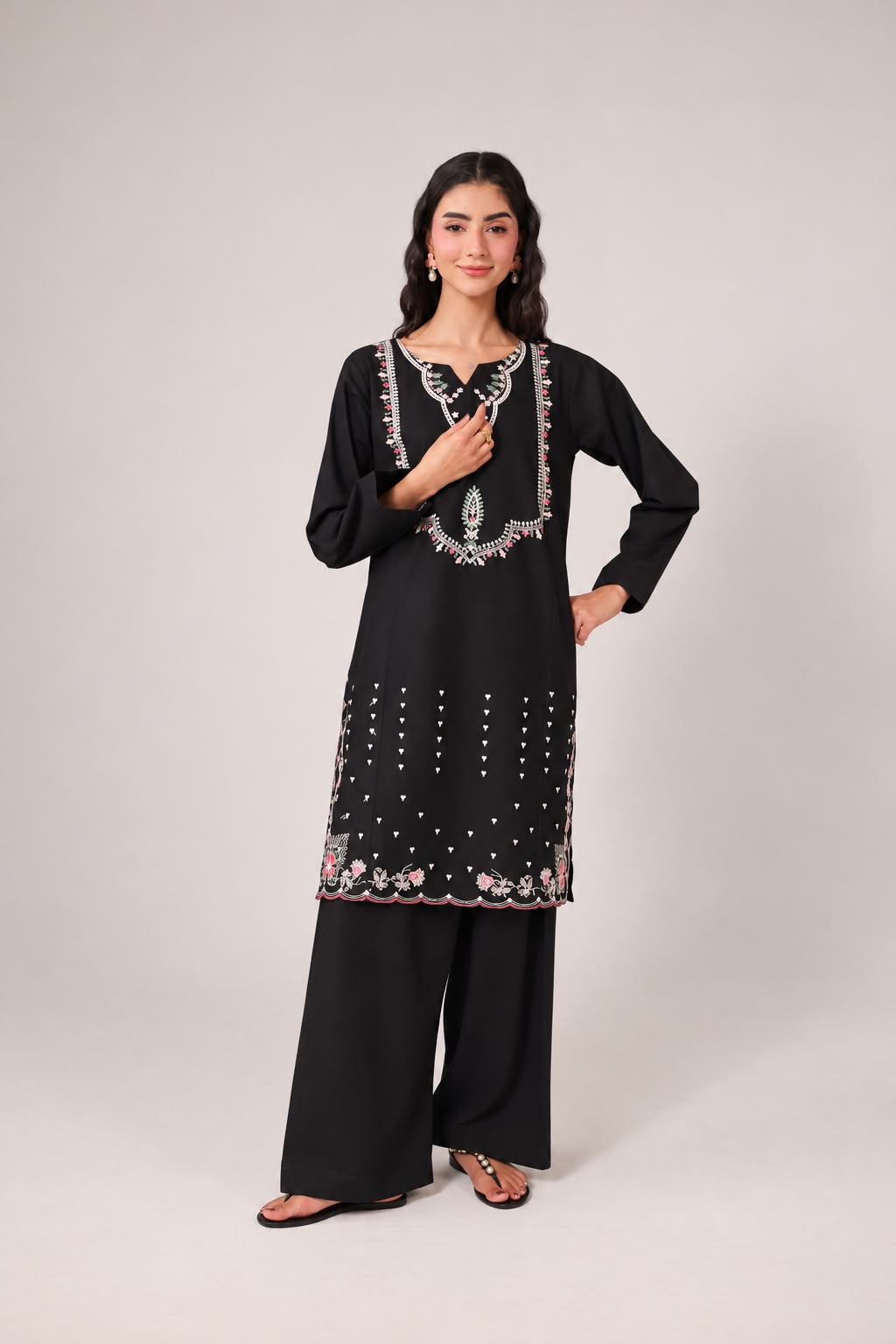2PC Embroidered Pret - 1306