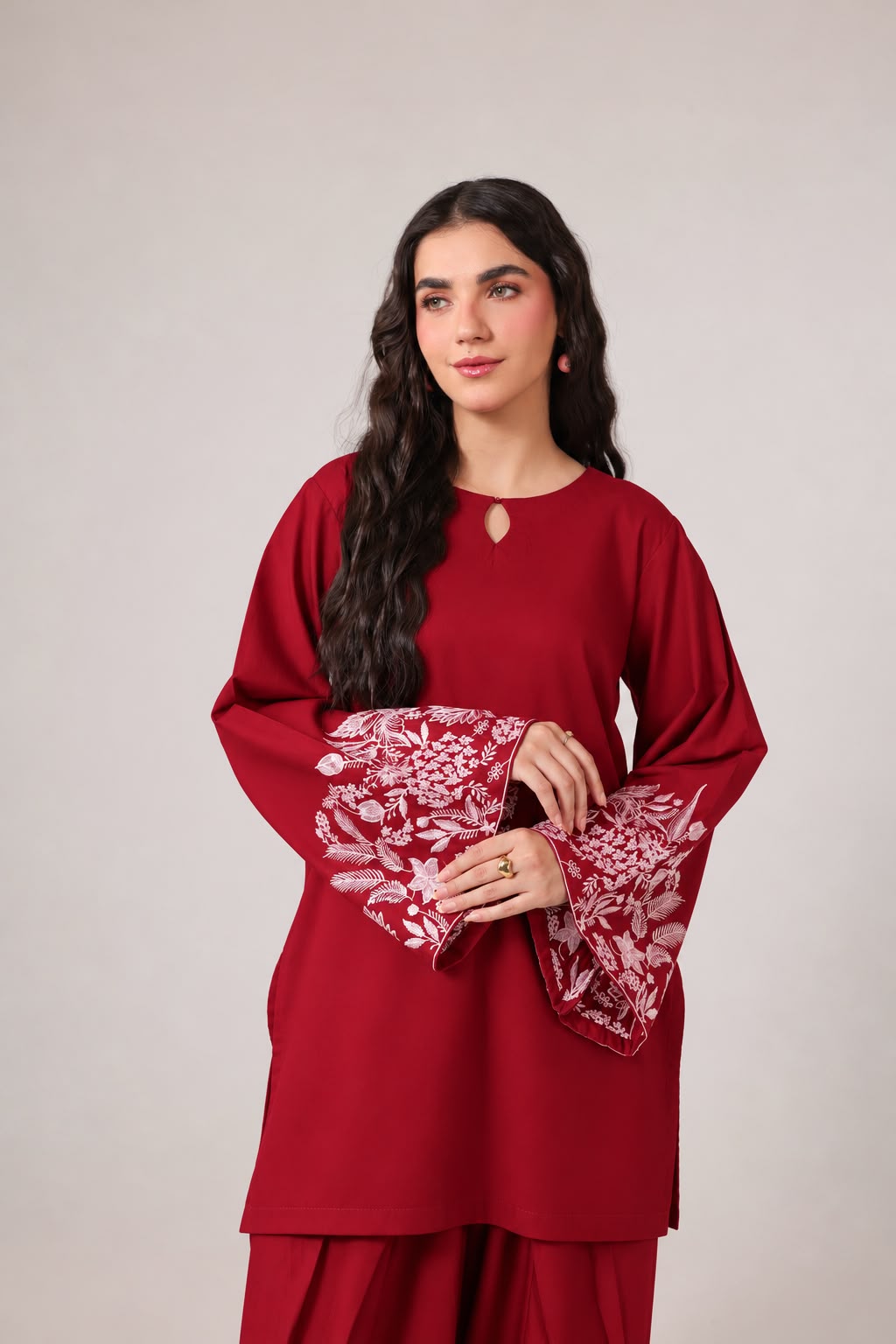 2PC Embroidered Pret - 1282