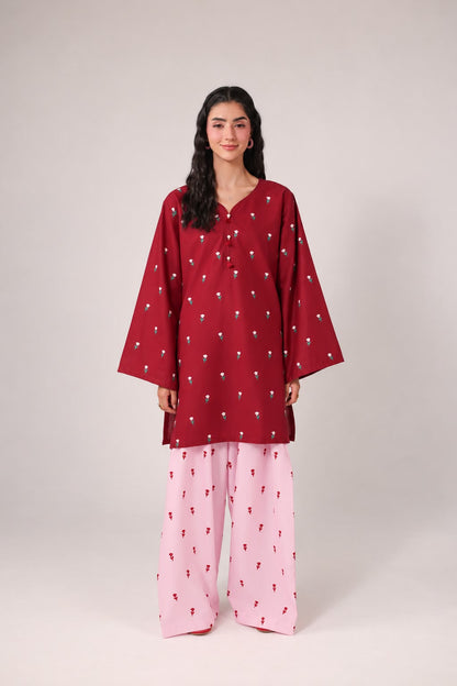 2PC Embroidered Pret - 1365