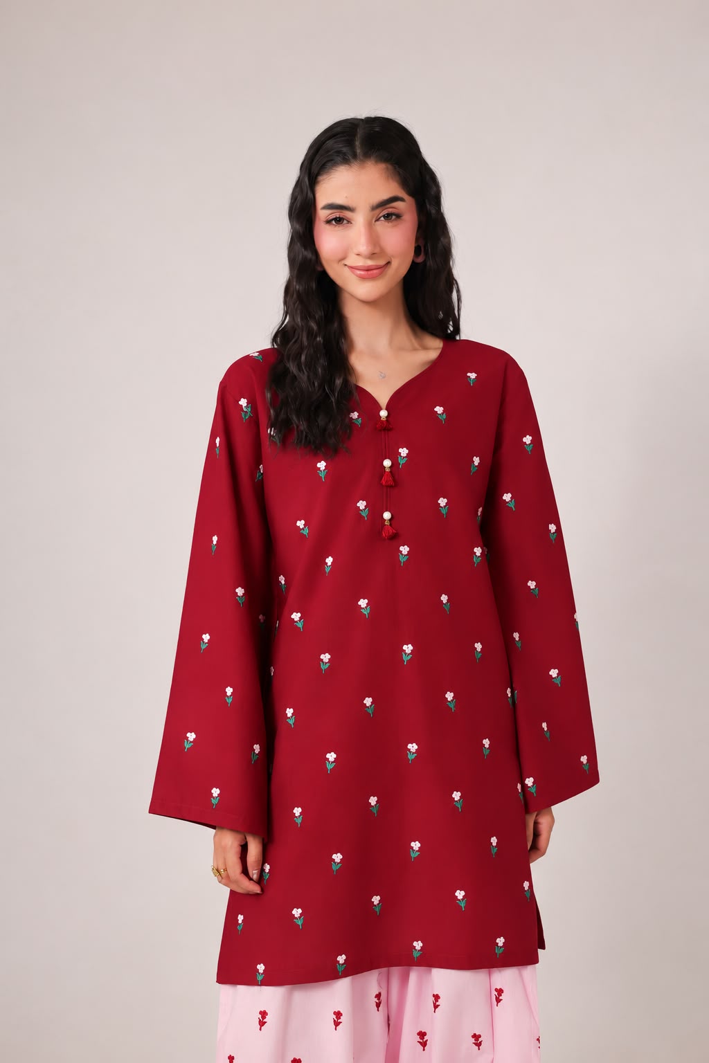 2PC Embroidered Pret - 1365