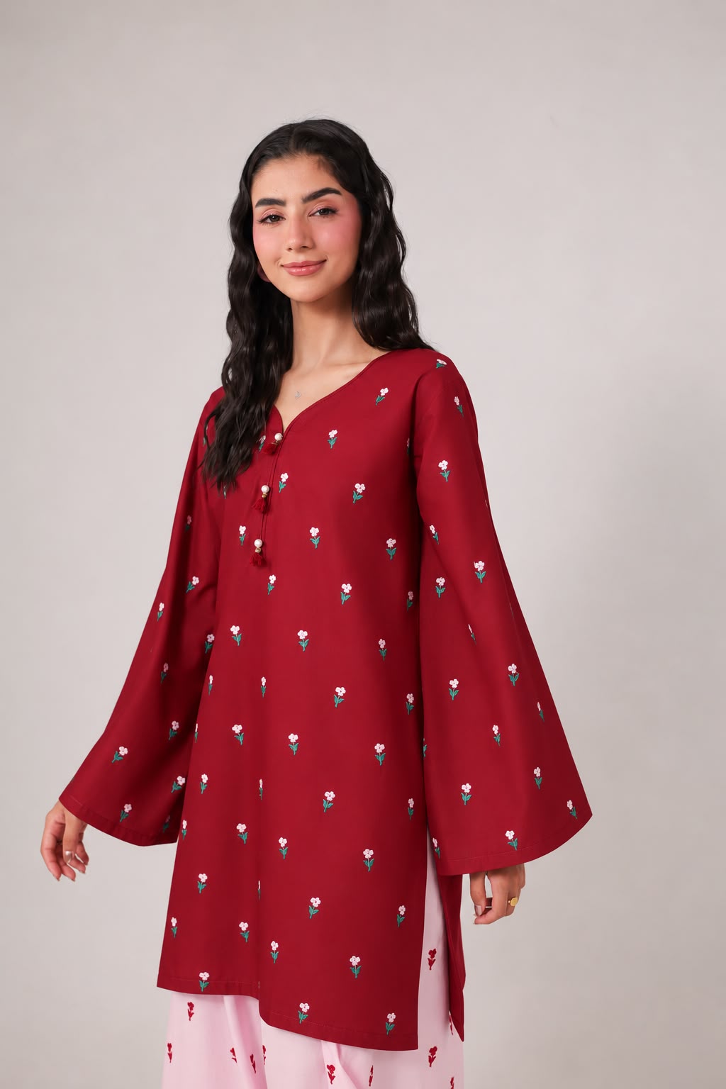 2PC Embroidered Pret - 1365