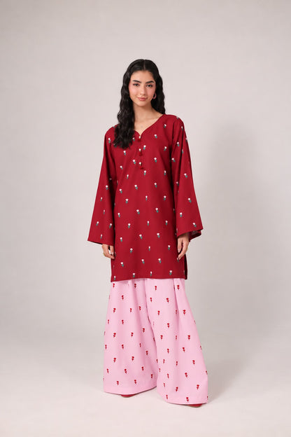 2PC Embroidered Pret - 1365