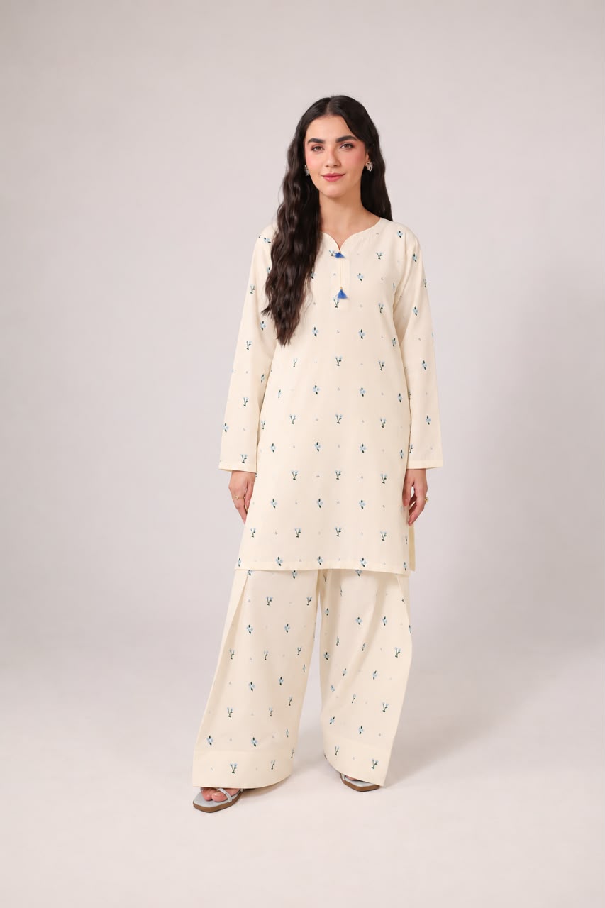 2PC Embroidered Pret - 1296