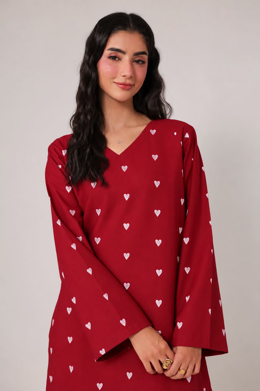 2PC Embroidered Pret - 1300