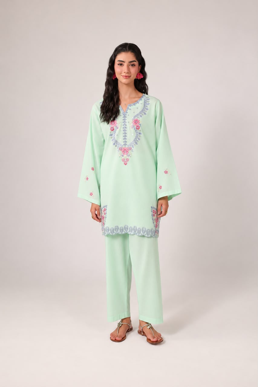 2PC Embroidered Pret - 1268