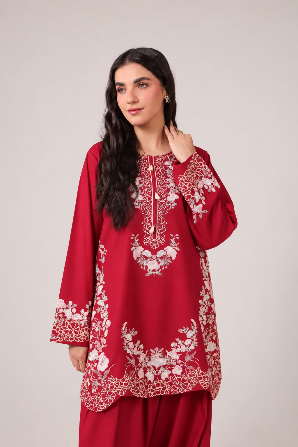 2PC Embroidered Pret - 1260