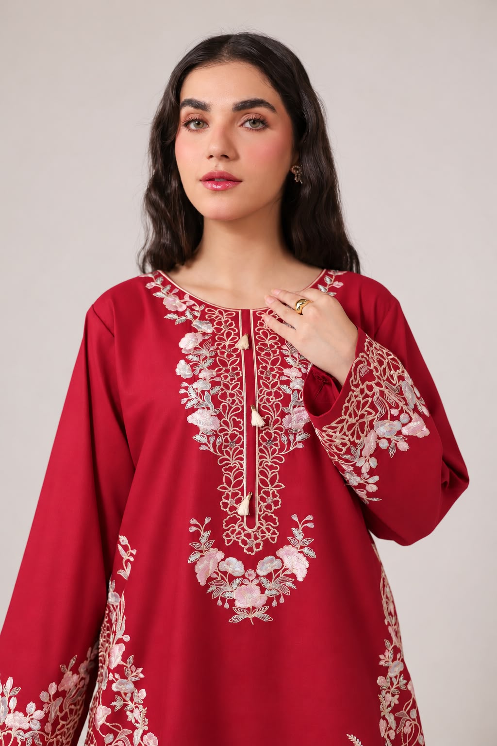 2PC Embroidered Pret - 1260