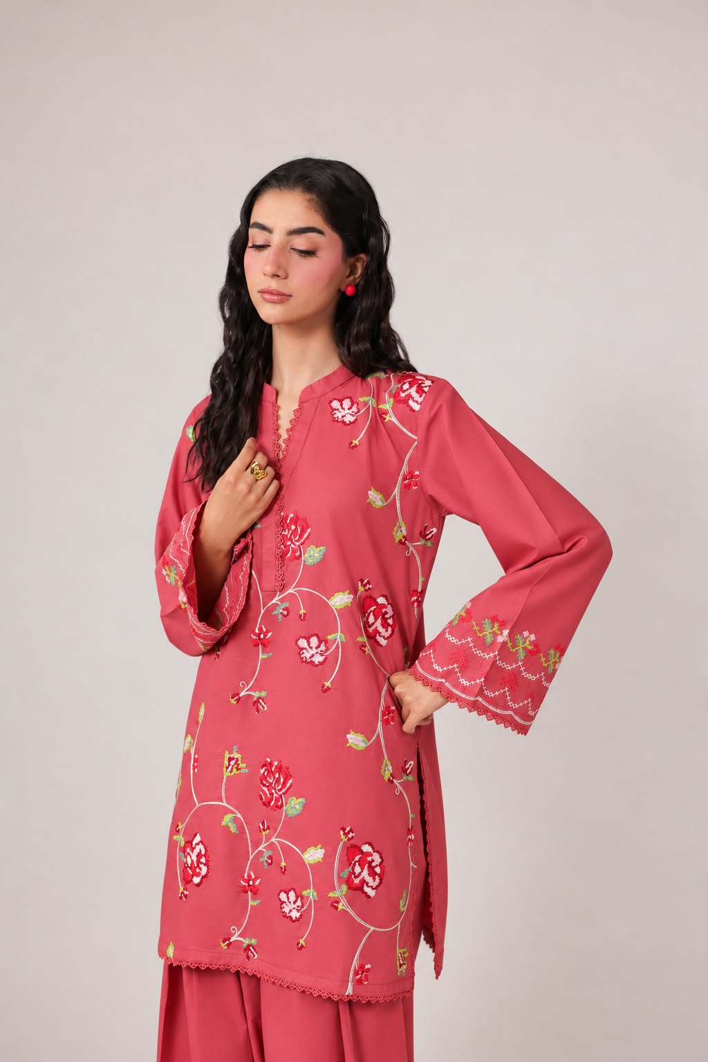 2PC Embroidered Pret - 1382