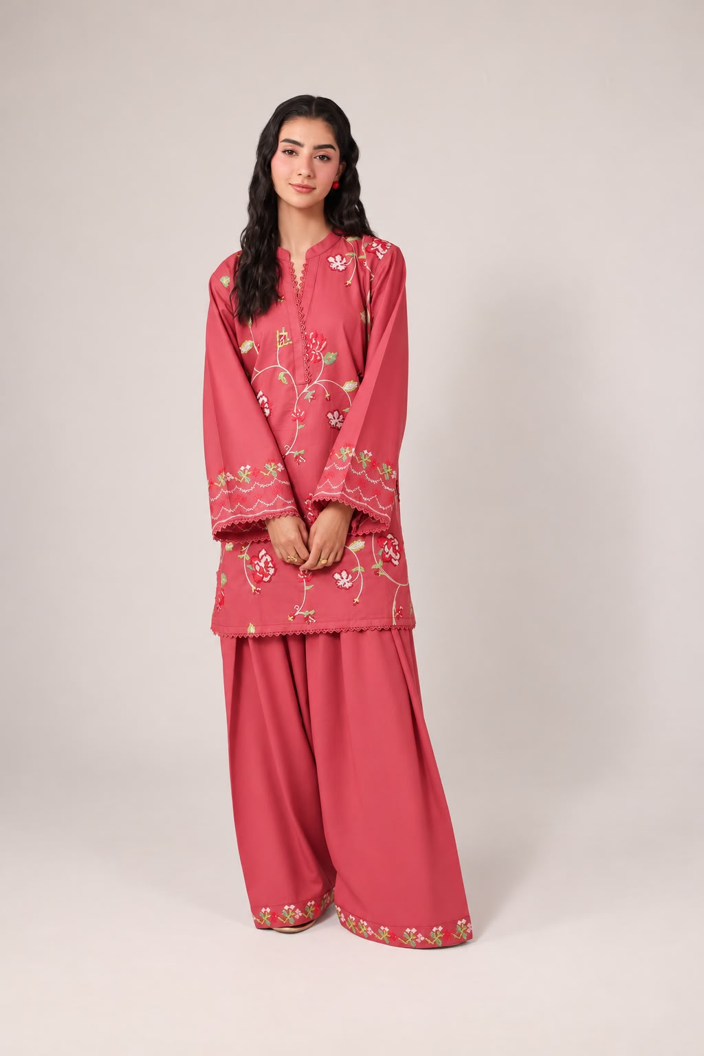 2PC Embroidered Pret - 1382
