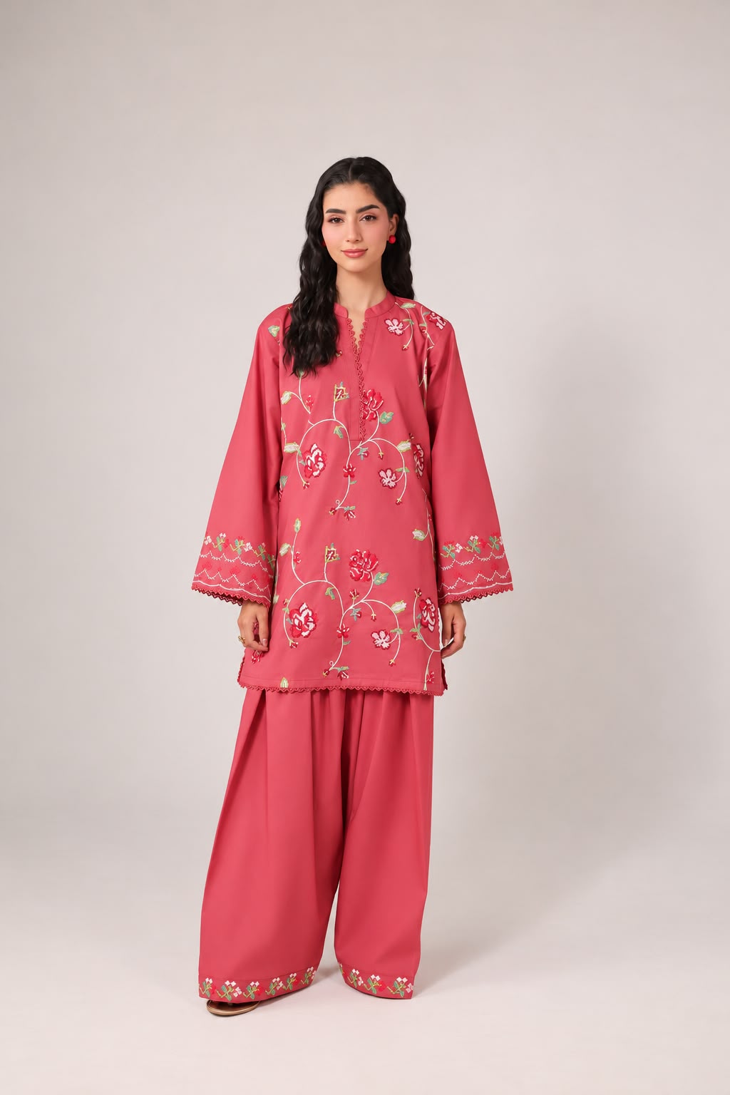 2PC Embroidered Pret - 1382