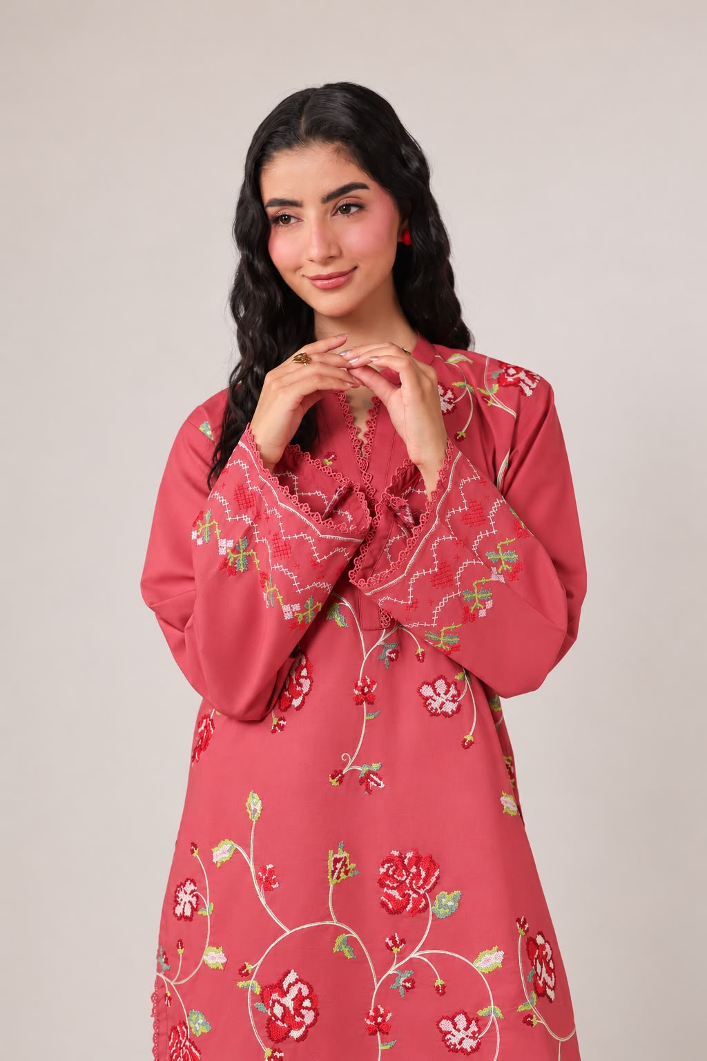 2PC Embroidered Pret - 1382