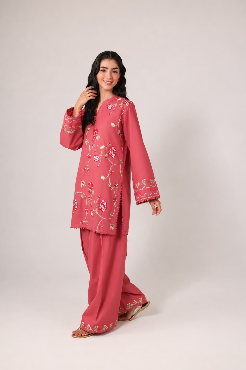 2PC Embroidered Pret - 1382
