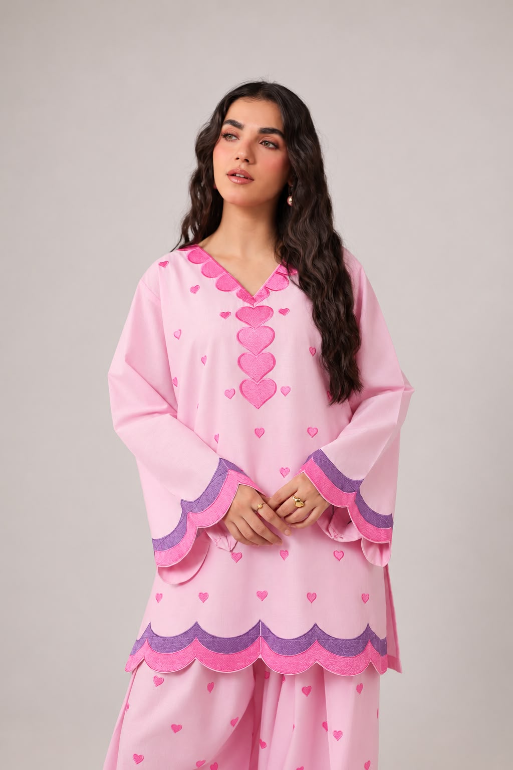 2PC Embroidered Pret - 1368