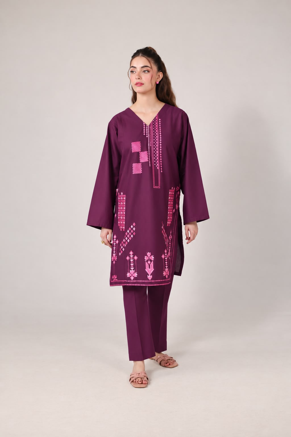 2PC Embroidered Pret - 1313