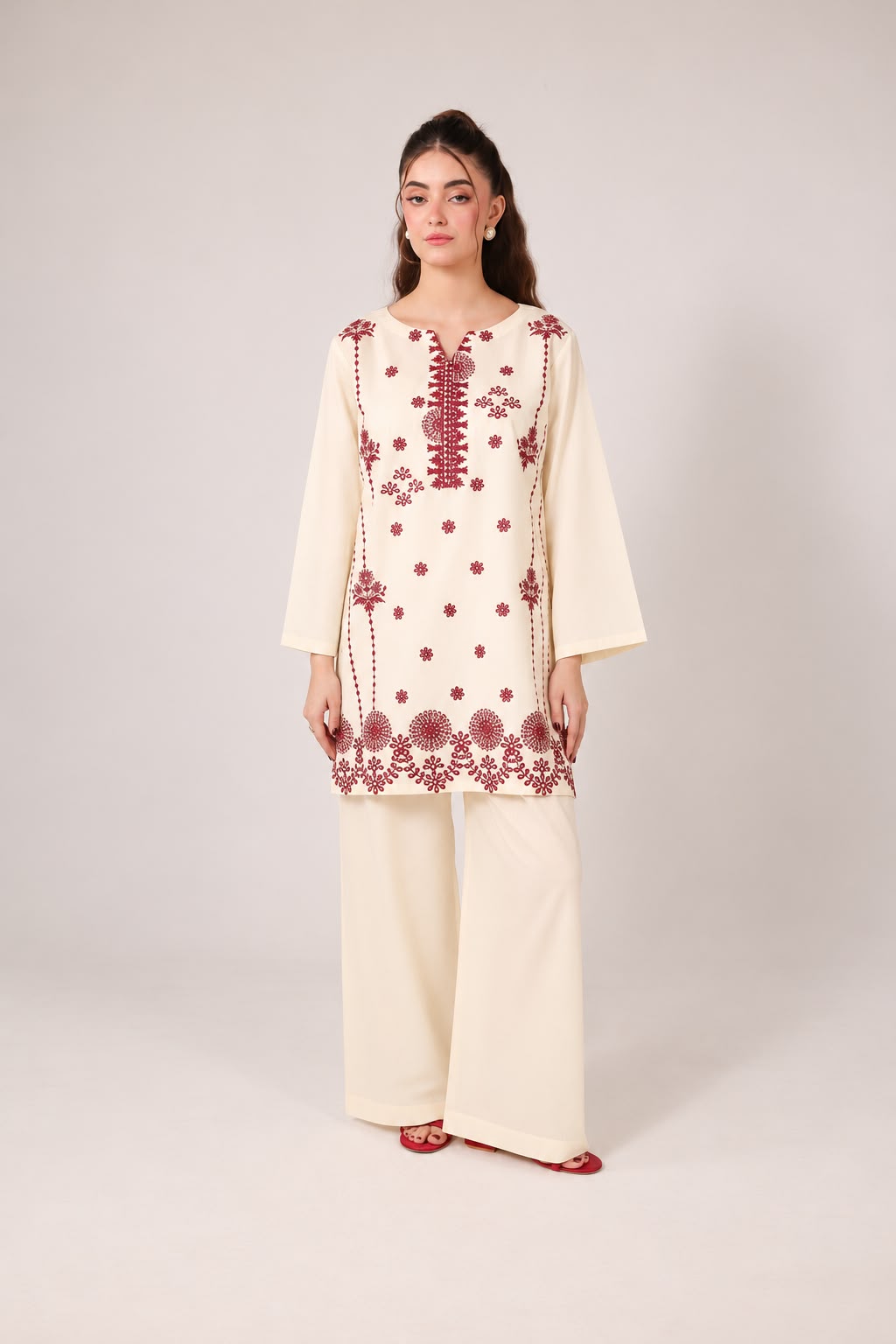 2PC Embroidered Pret - 1270