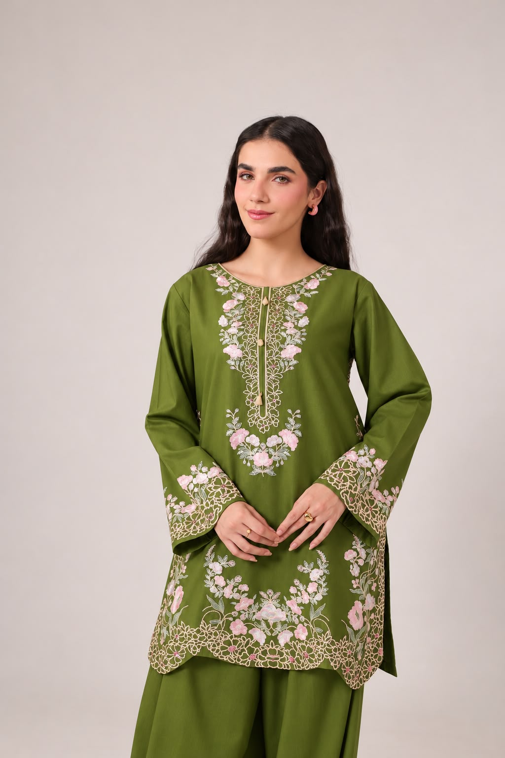 2PC Embroidered Pret - 1257