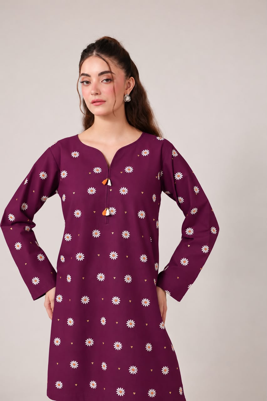 2PC Embroidered Pret - 1291