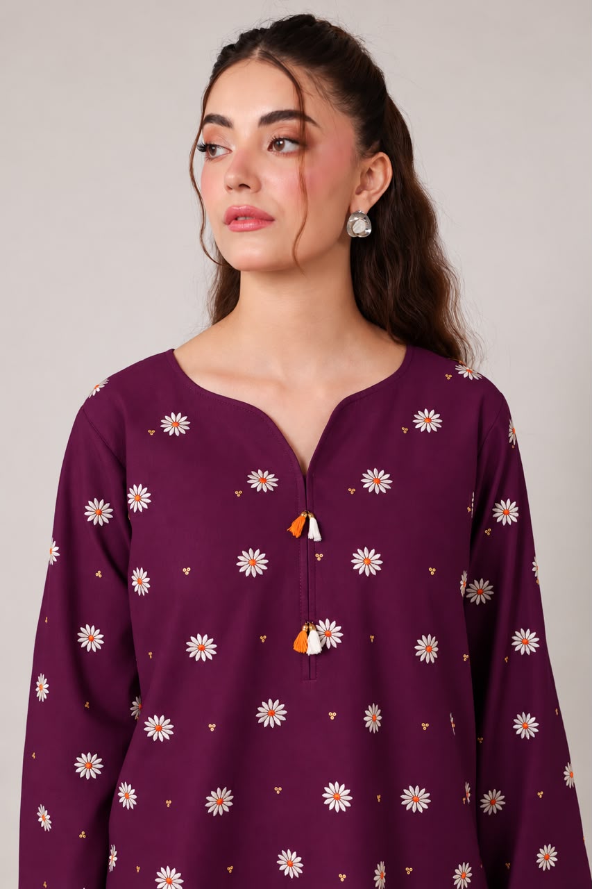2PC Embroidered Pret - 1291