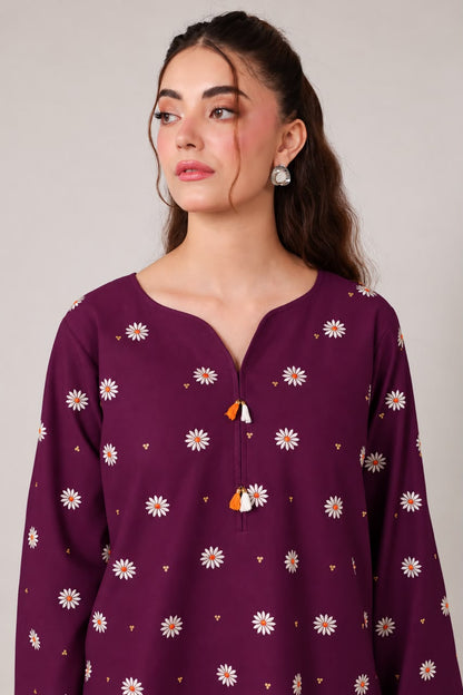 2PC Embroidered Pret - 1291