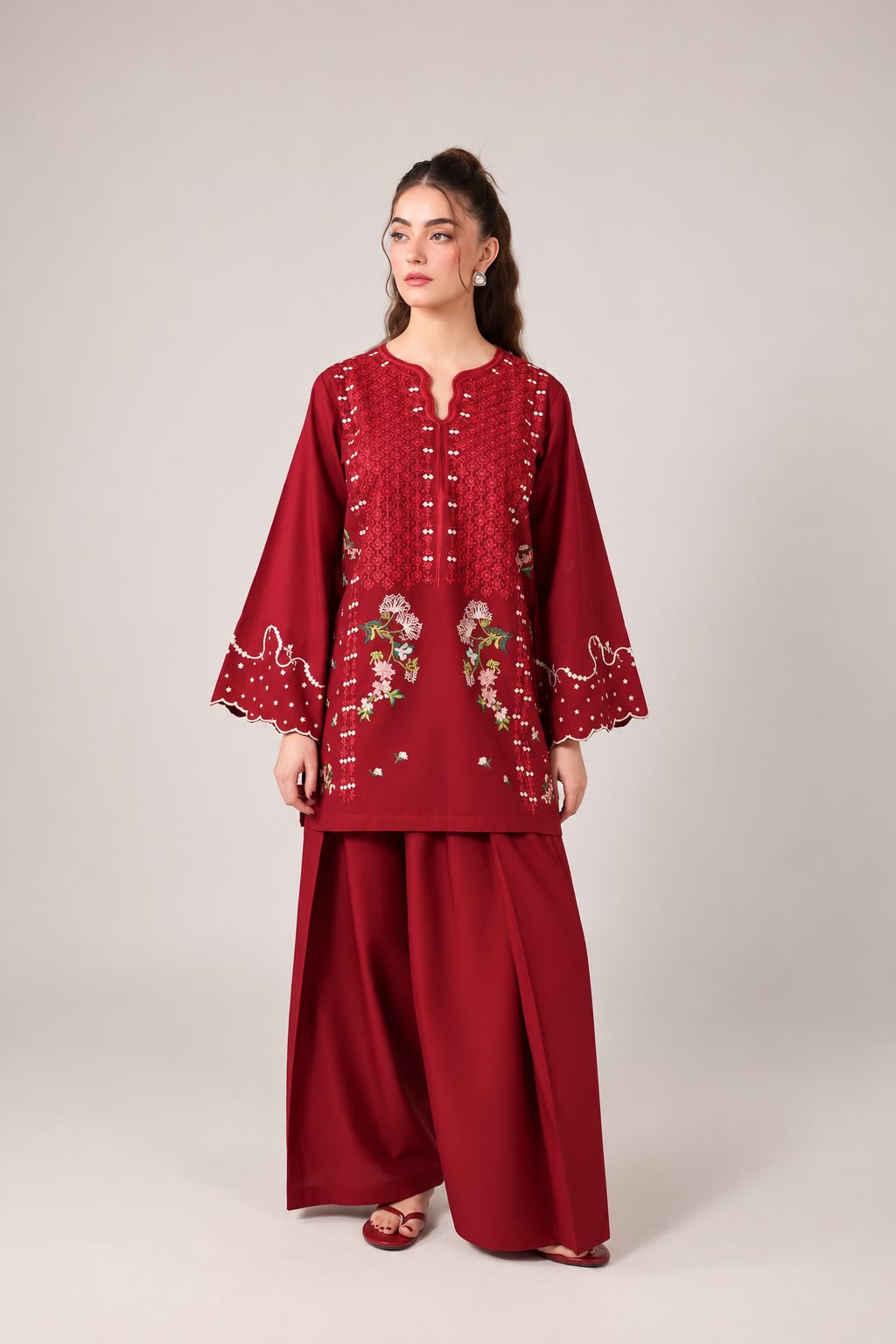 2PC Embroidered Pret - 1362