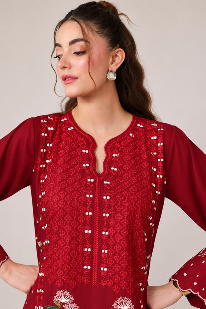2PC Embroidered Pret - 1362