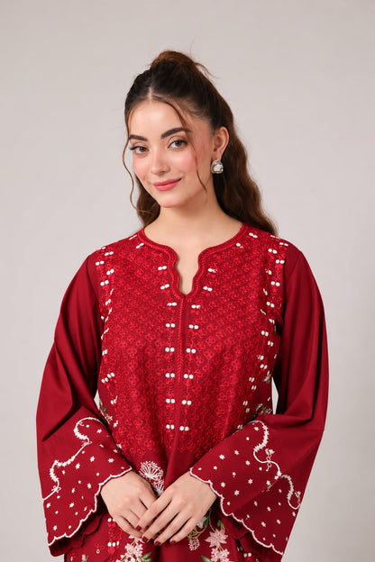 2PC Embroidered Pret - 1362