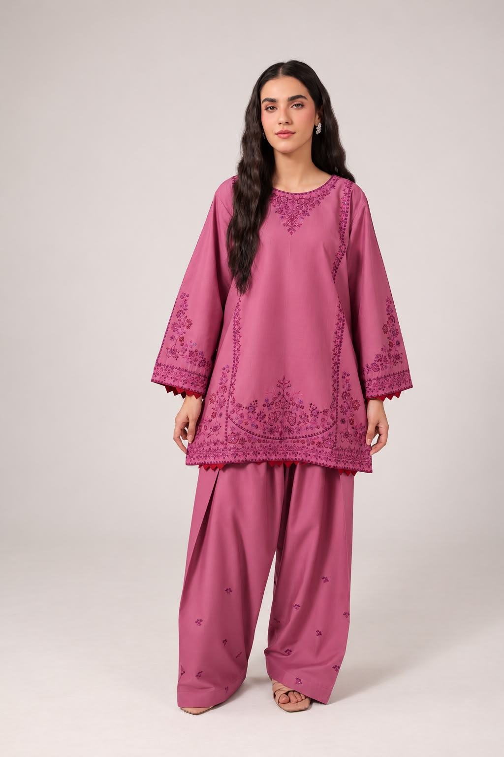 2PC Embroidered Pret - 1283