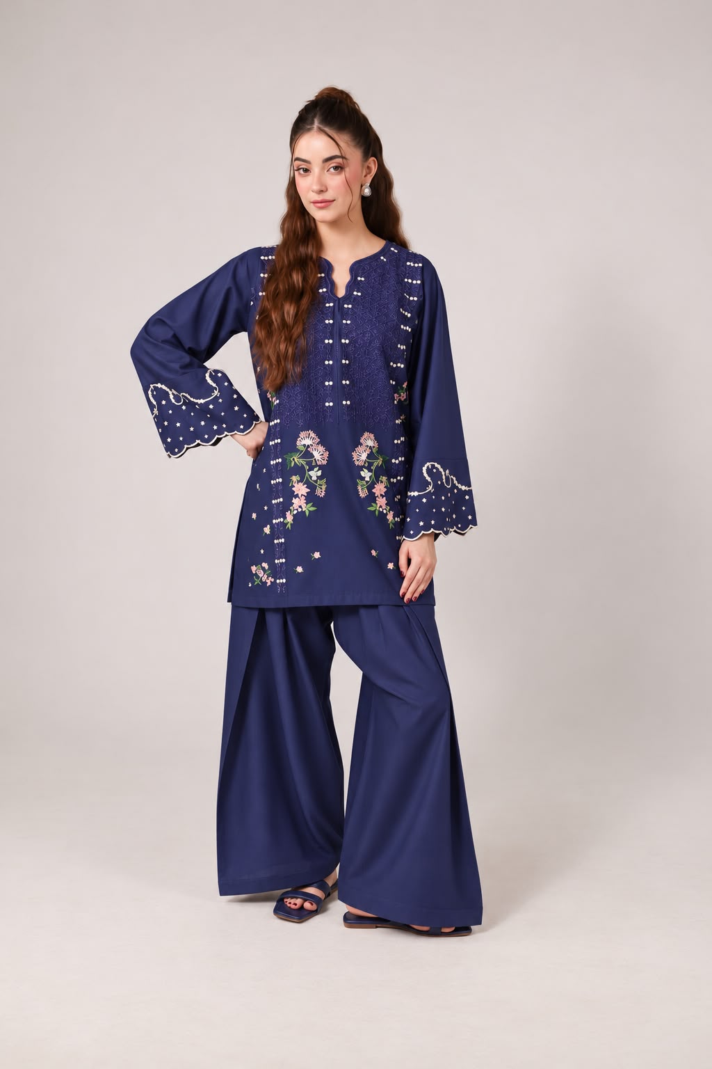 2PC Embroidered Pret - 1370