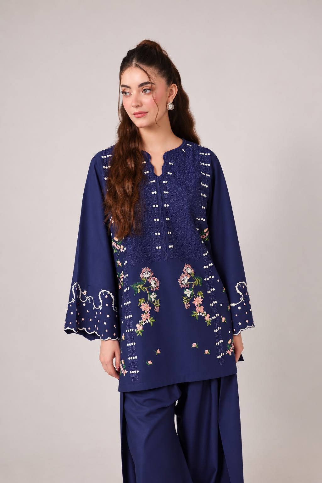 2PC Embroidered Pret - 1370