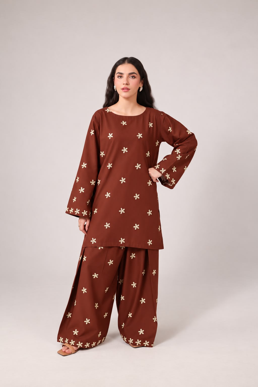 2PC Embroidered Pret - 1302