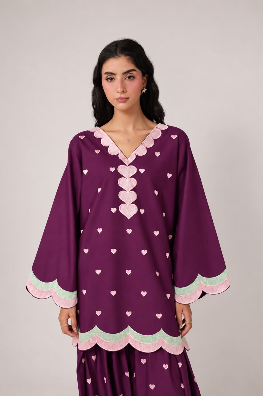 2PC Embroidered Pret - 1378