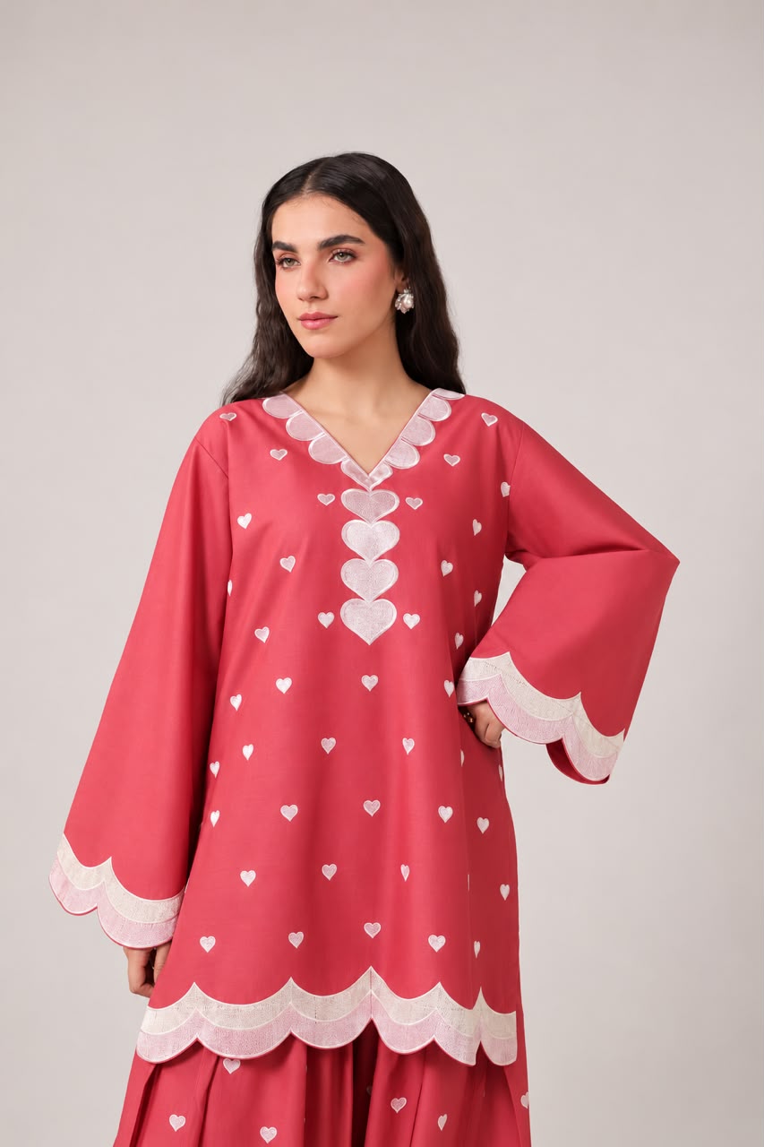2PC Embroidered Pret - 1381