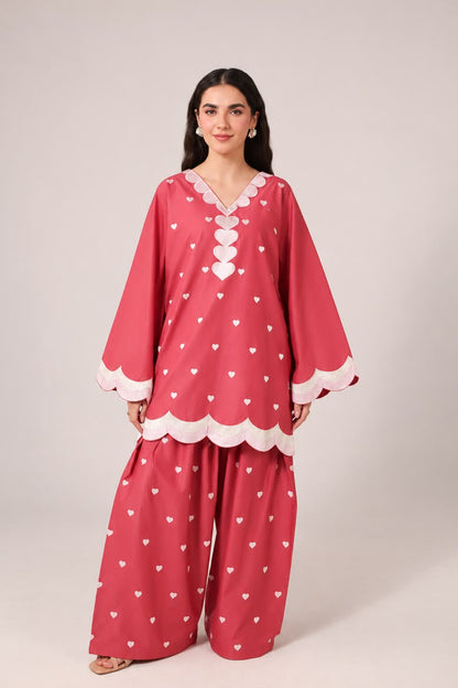 2PC Embroidered Pret - 1381
