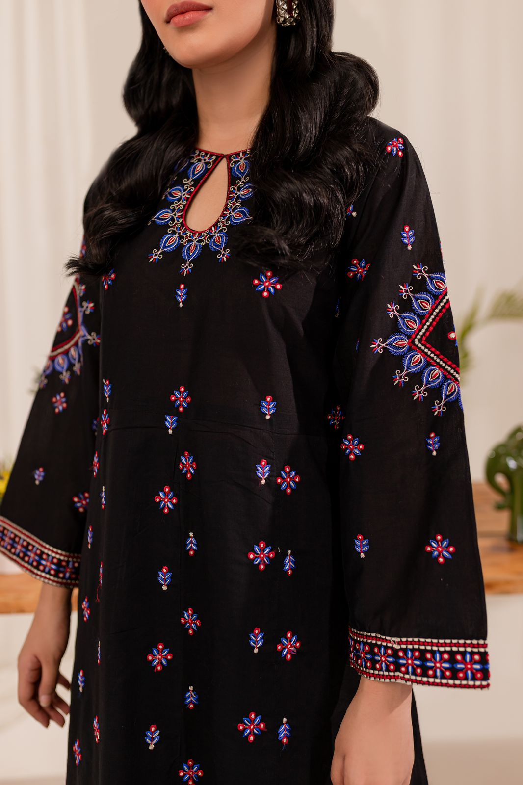2PC Winters Embroidered Dress- EBF01