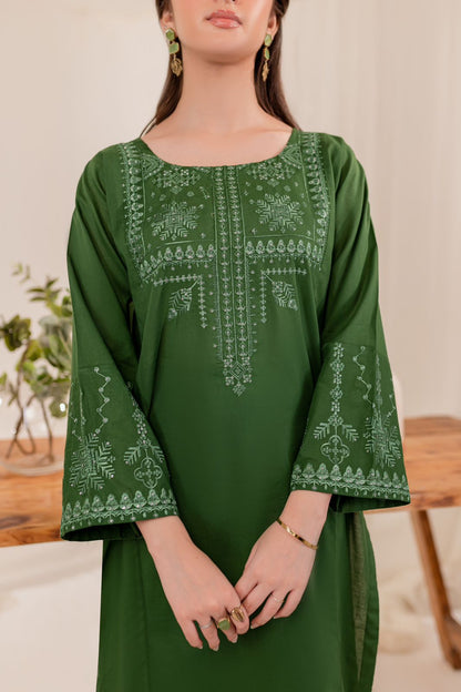 2PC Lawn Embroidered Dress- EG05
