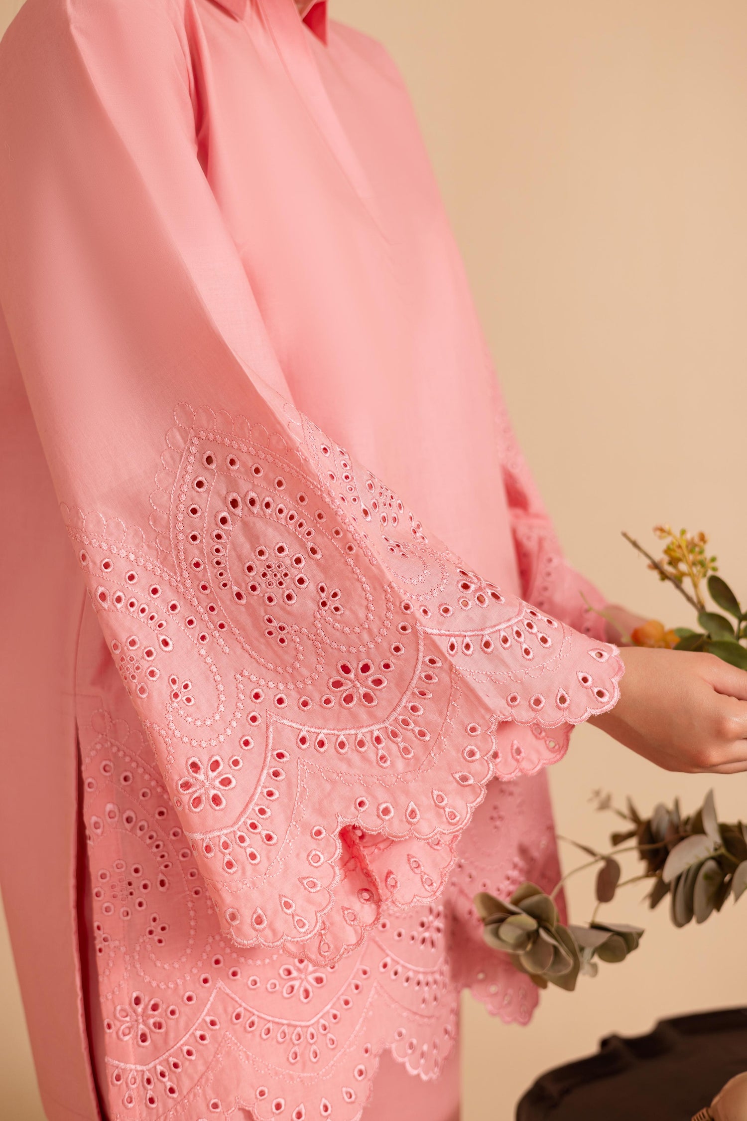 Schiffli Embroidered Co-Ord - 1151