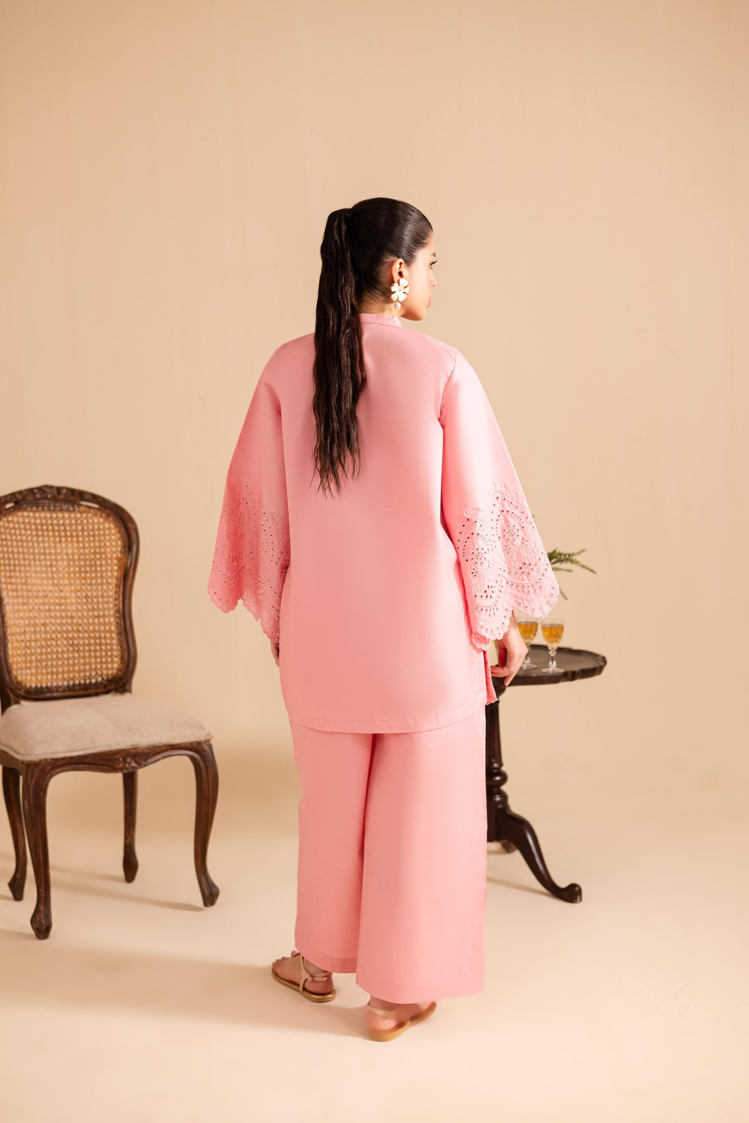 Schiffli Embroidered Co-Ord - 1151