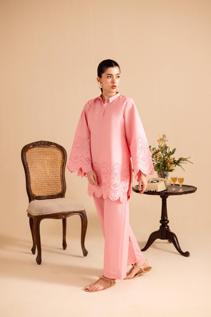 Schiffli Embroidered Co-Ord - 1151